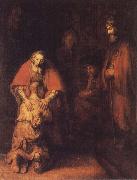 REMBRANDT Harmenszoon van Rijn The Return of the Prodigal Son oil on canvas